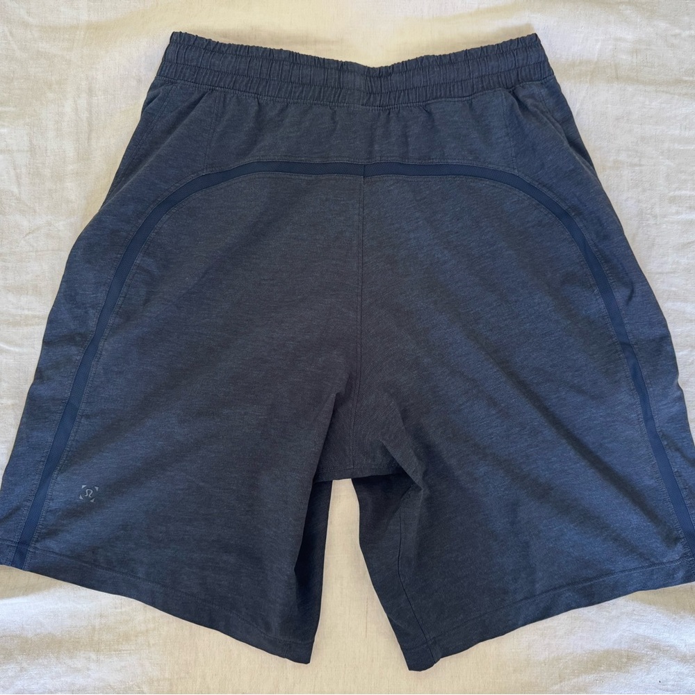 Lululemon Men's Navy Pace Breaker 9 inch Athletic Shorts